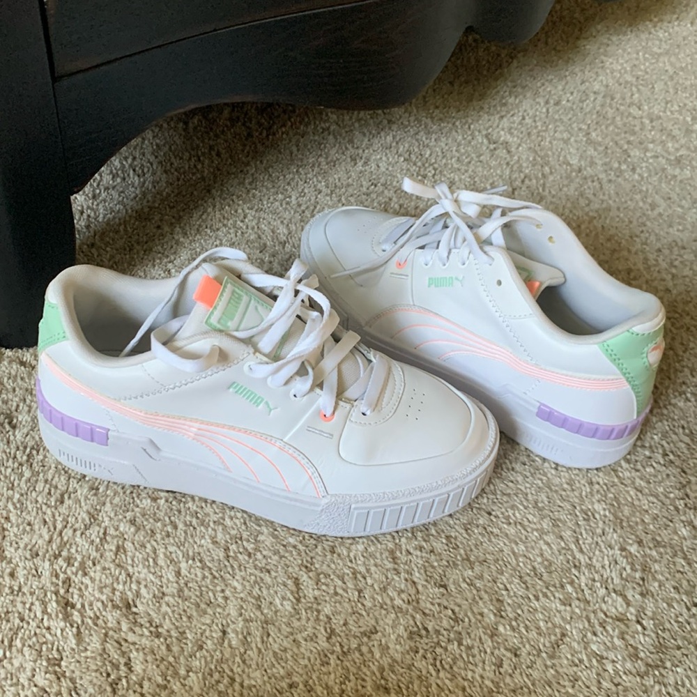 Pastel puma platform sneakers !!